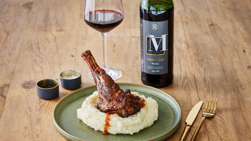 Lamb Shank In Red Wine Sauce