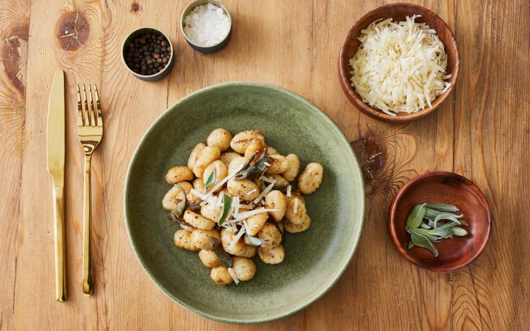 Burnt Butter Sage and white wine gnocchi